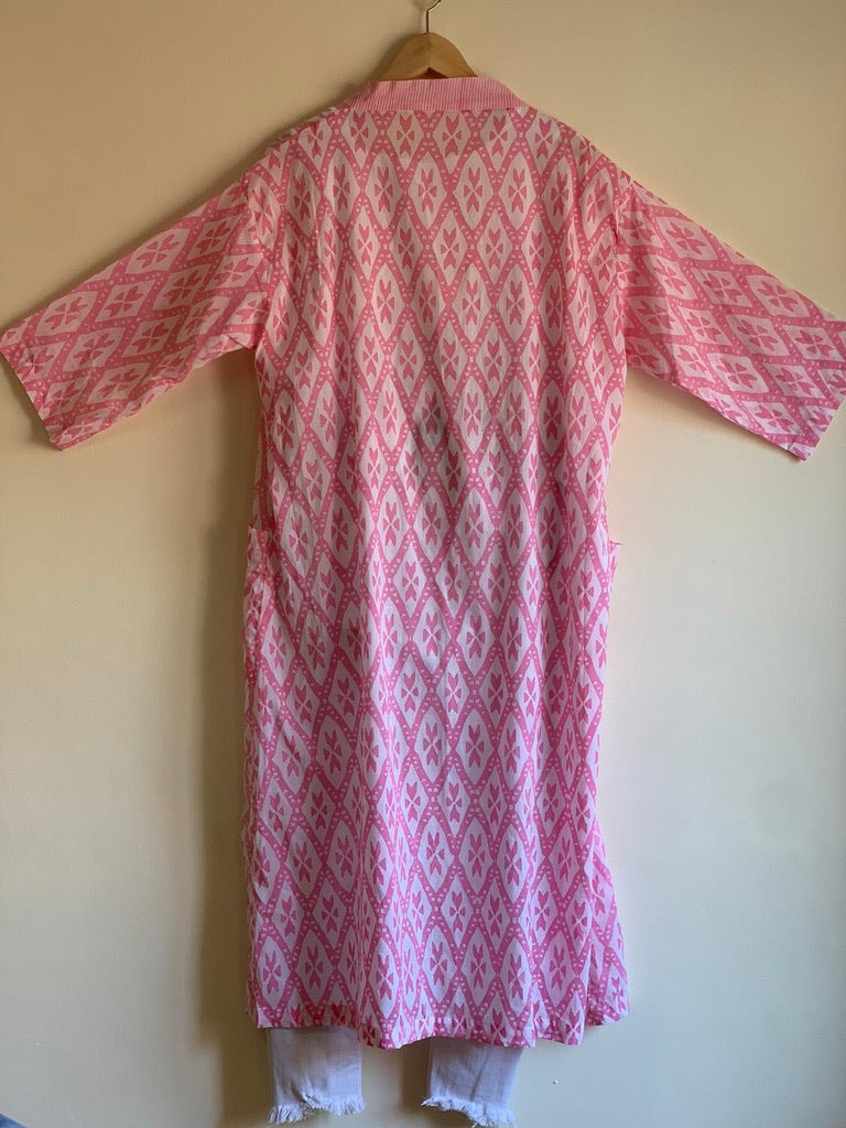 Block Print Kimono - Sanjanaandme