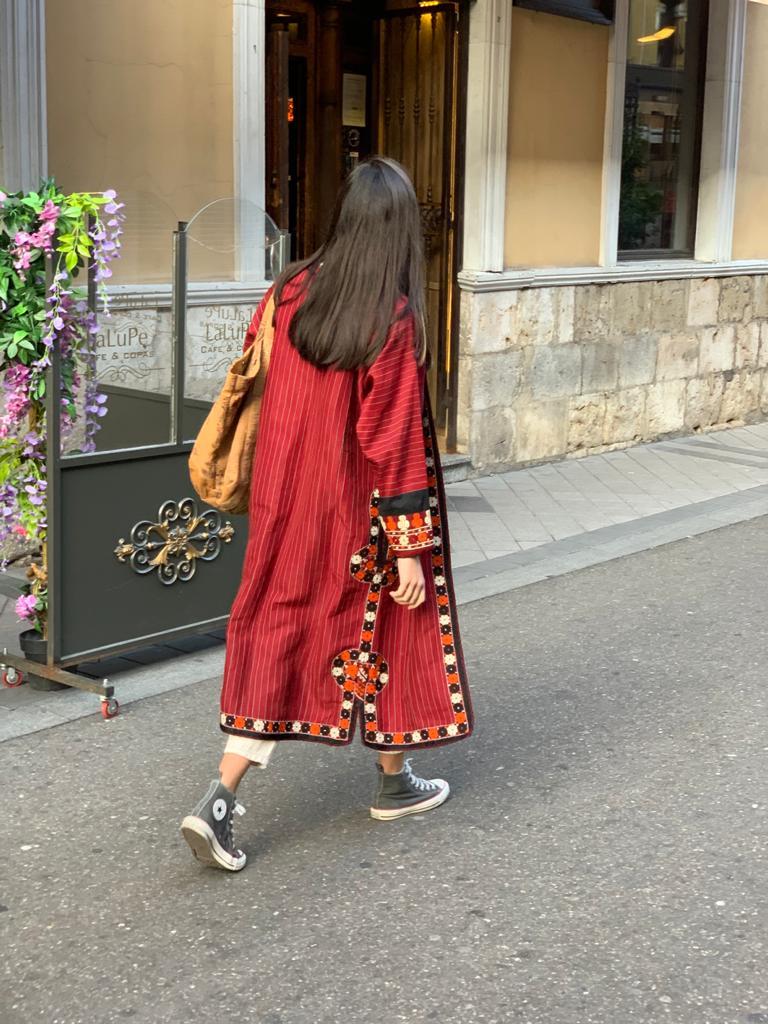 Vintage Turkish Red Coat - Sanjanaandme