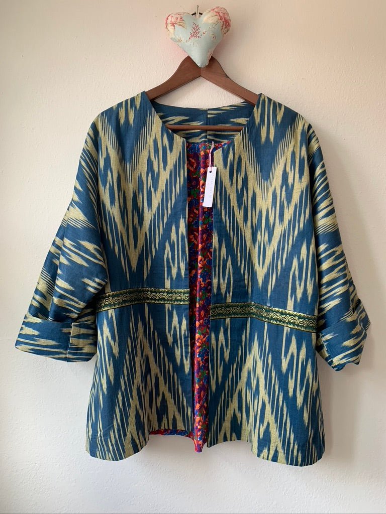 Ikat Kimono Jacket - Sanjanaandme