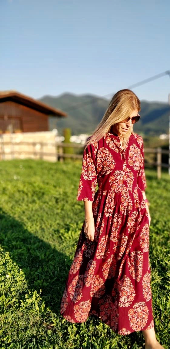 Block Print Dress