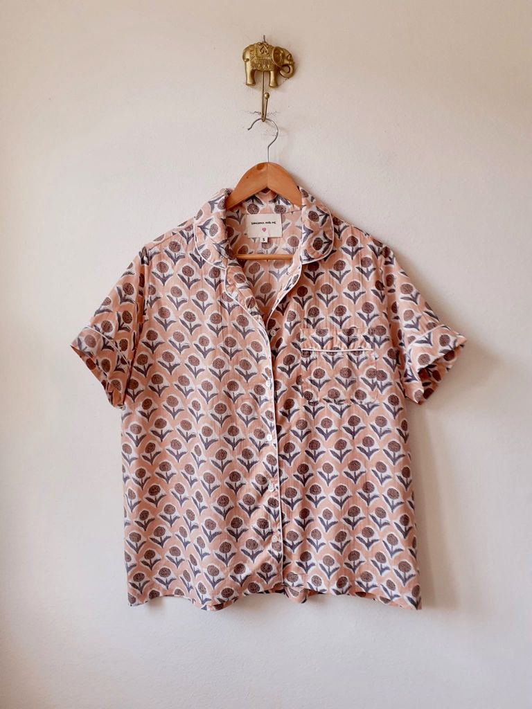 Block Print Short Pijamas