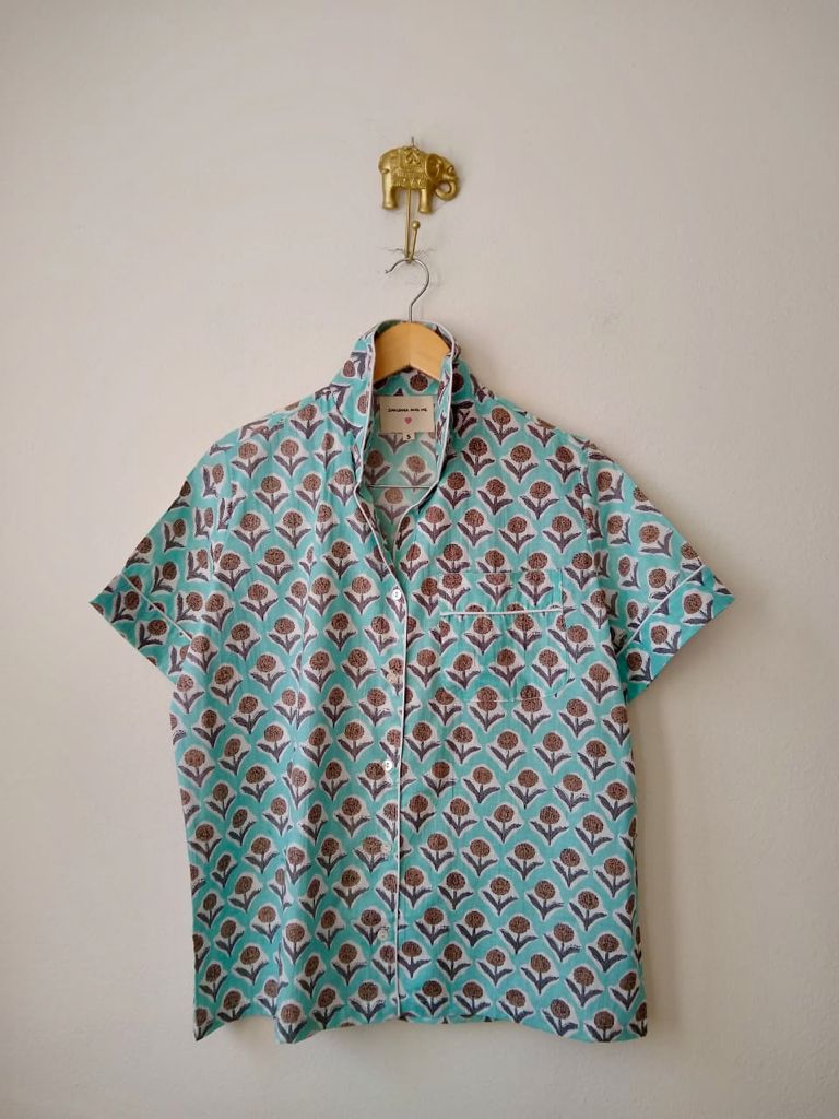 Block Print Short Pijamas