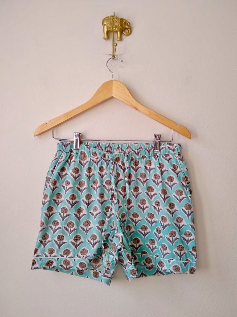 Block Print Short Pijamas