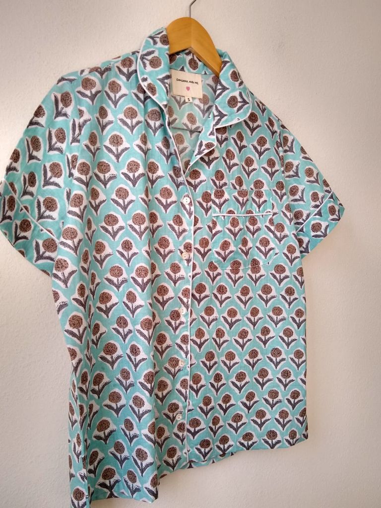 Block Print Short Pijamas