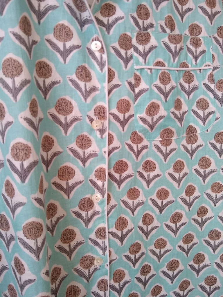 Block Print Short Pijamas
