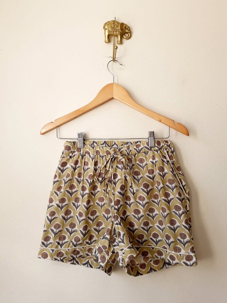 Block Print Short Pijamas