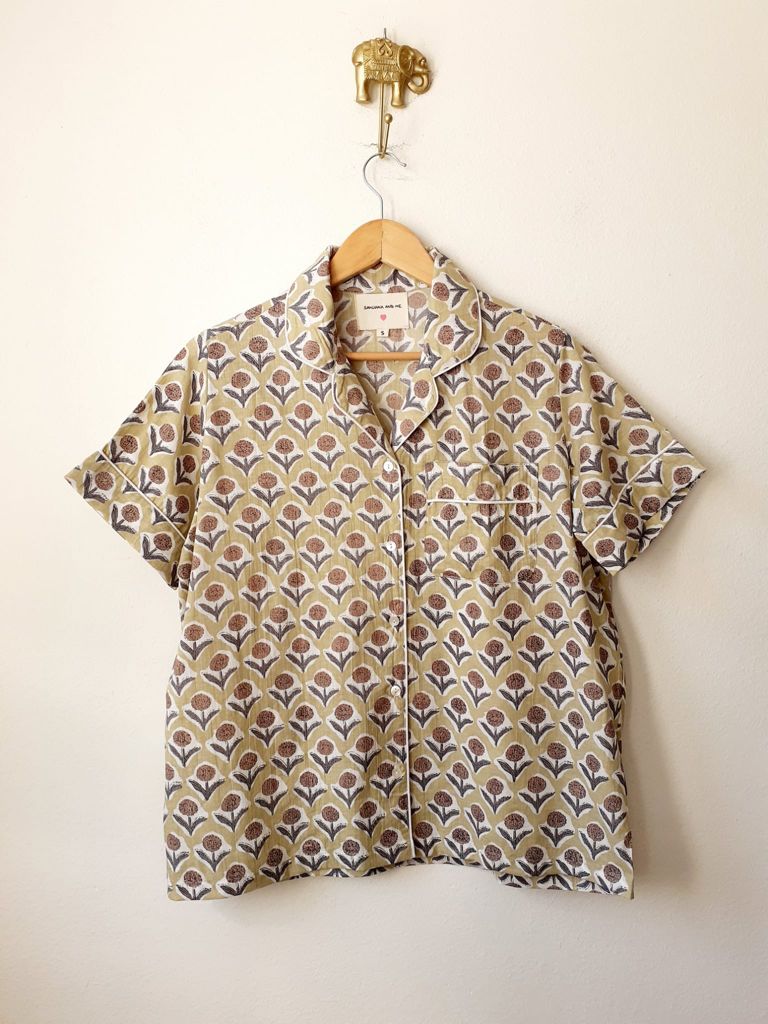 Block Print Short Pijamas