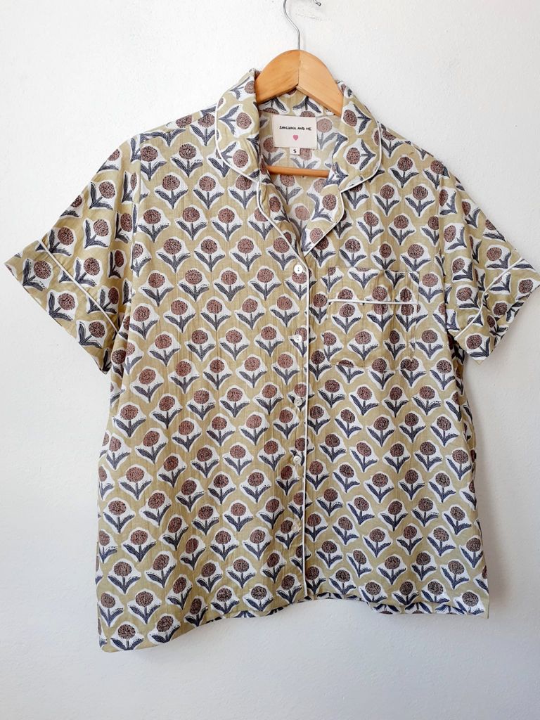 Block Print Short Pijamas