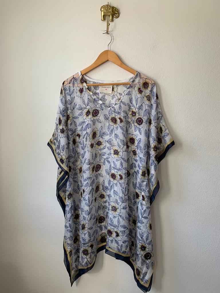 Block Print Poncho