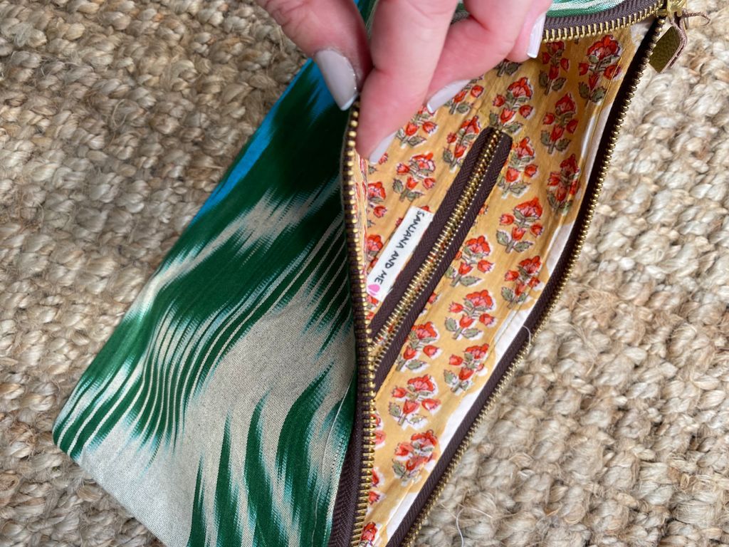 Ikat Print utilities bag