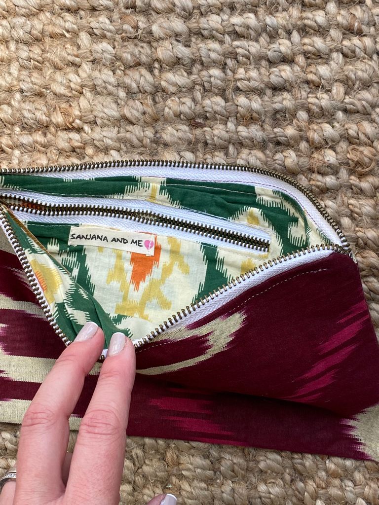 Ikat Print utilities bag