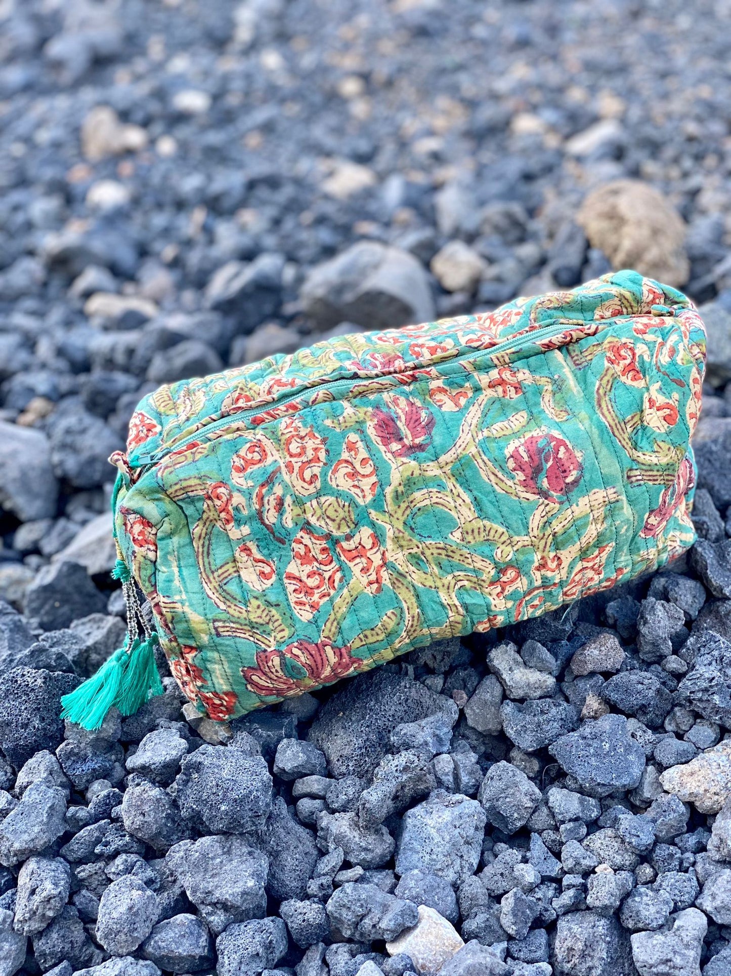 Kantha Block Print Pouch bag