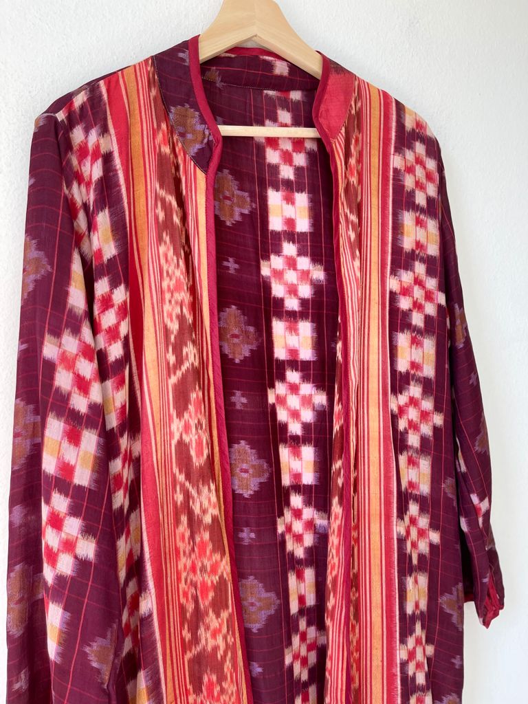 Long silk kimono