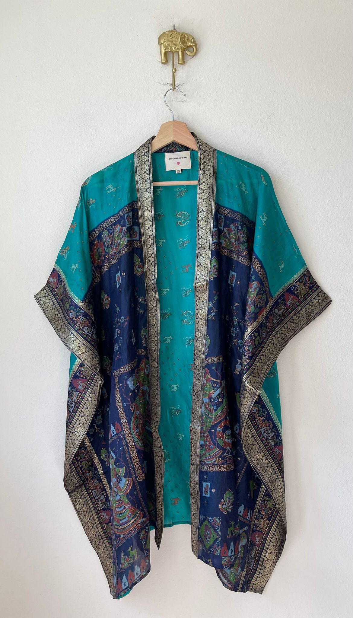 SHORT SILK KIMONO