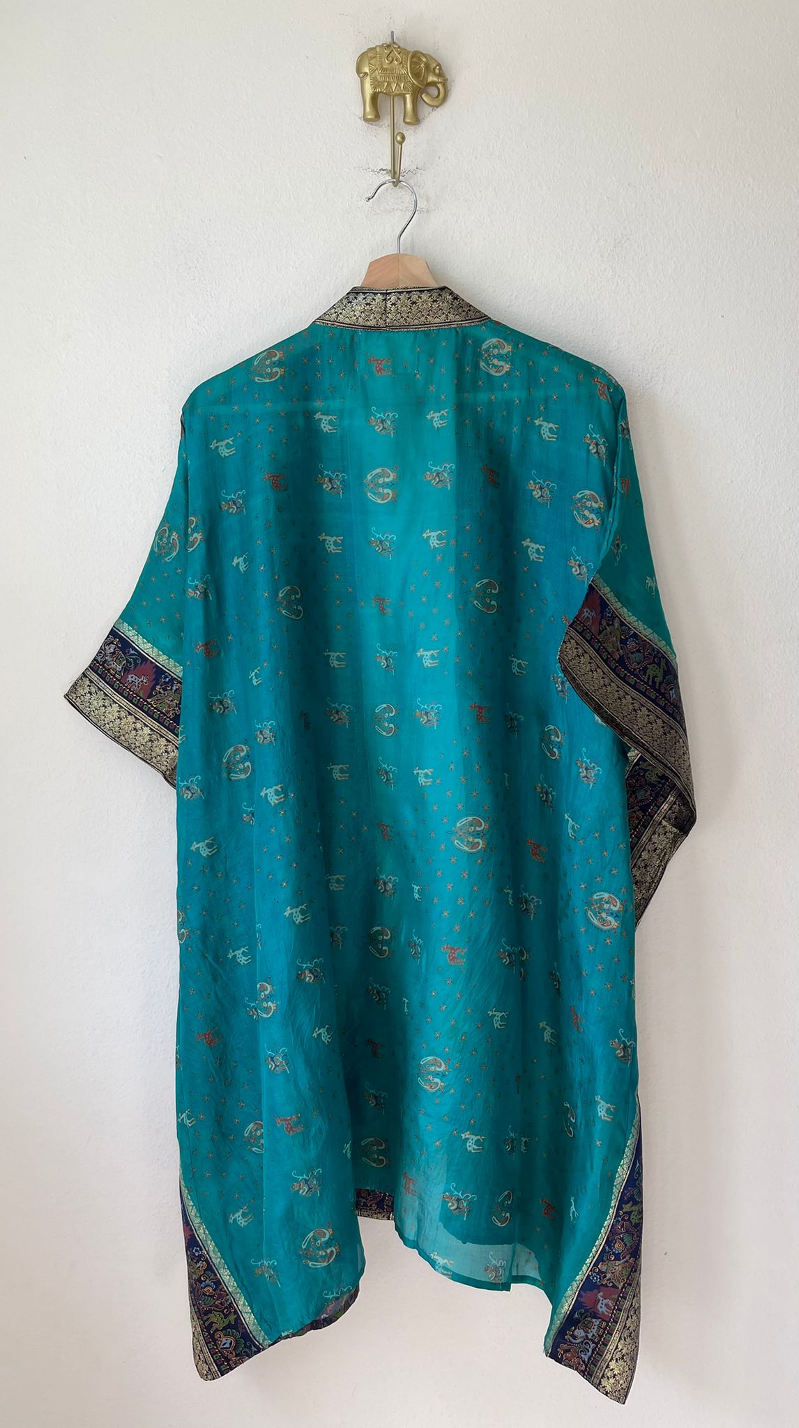 SHORT SILK KIMONO