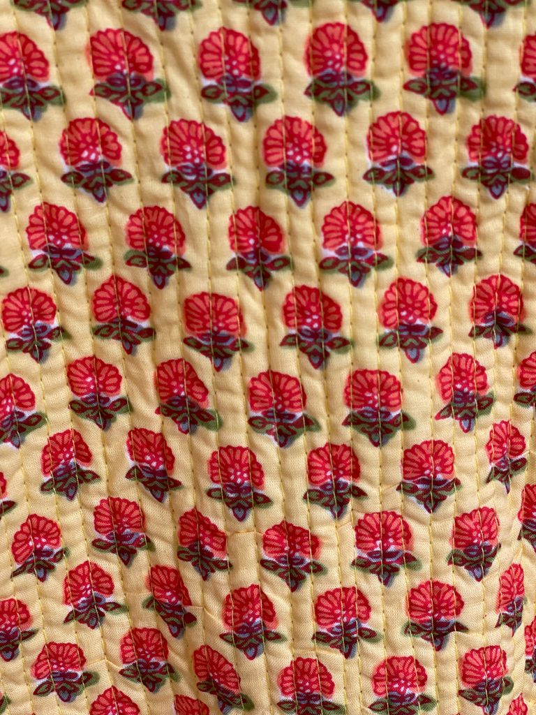 Block Print Quilted Reversible Jacket