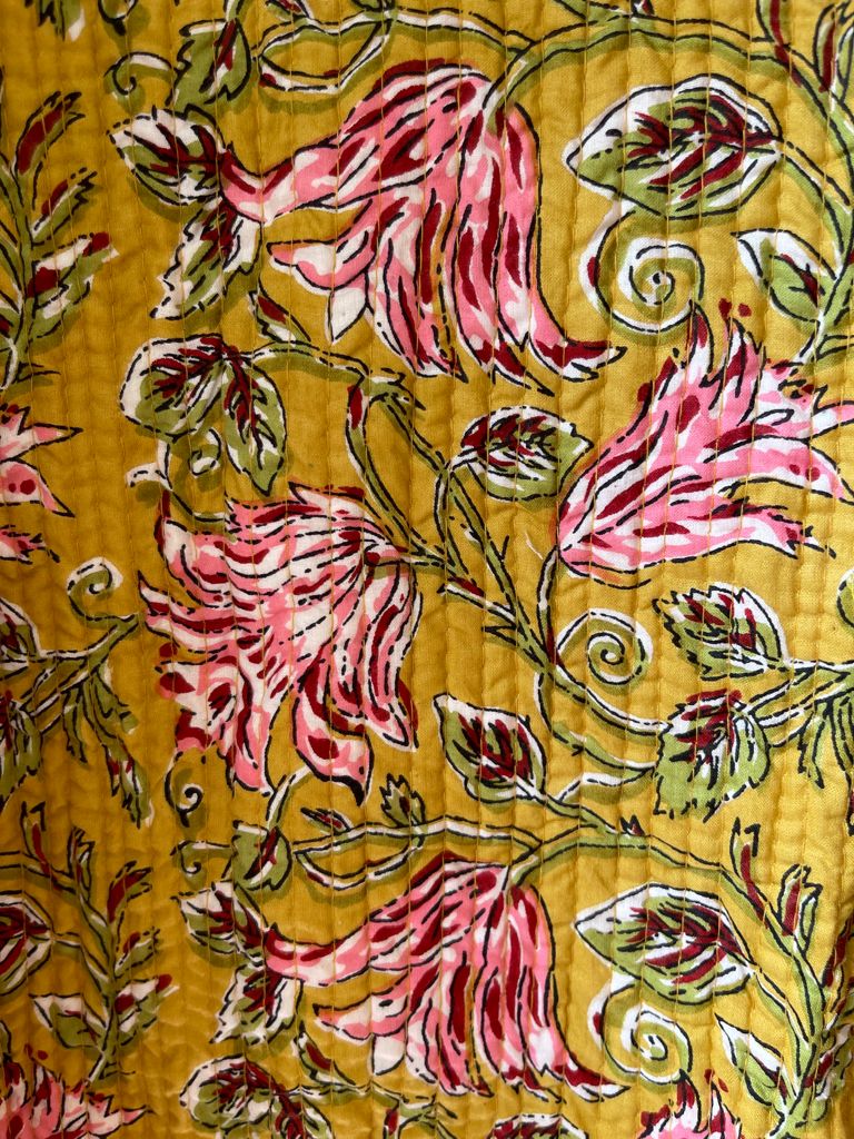 Block Print Quilted Reversible Jacket