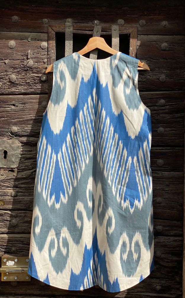 Silk ikat Vest