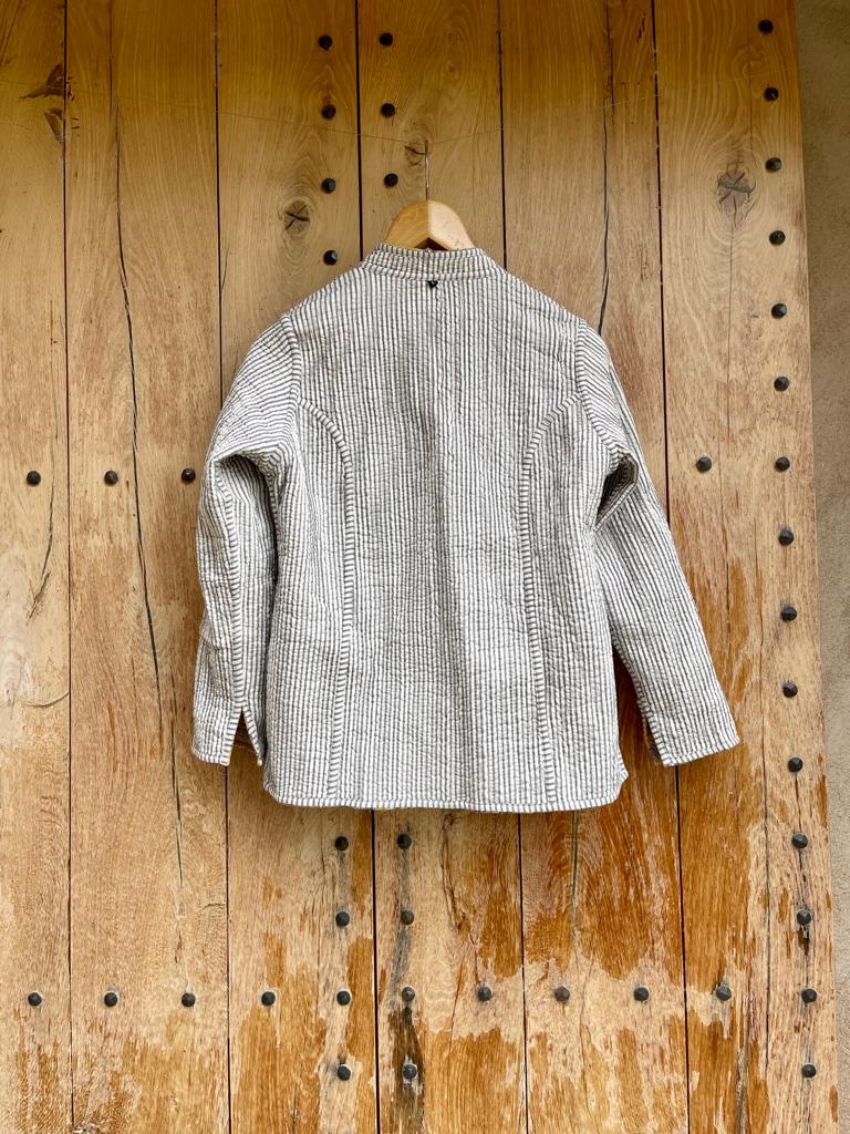 Block Print Quilted Reversible Jacket