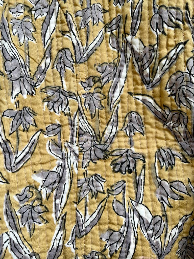 Block Print Quilted Reversible Jacket