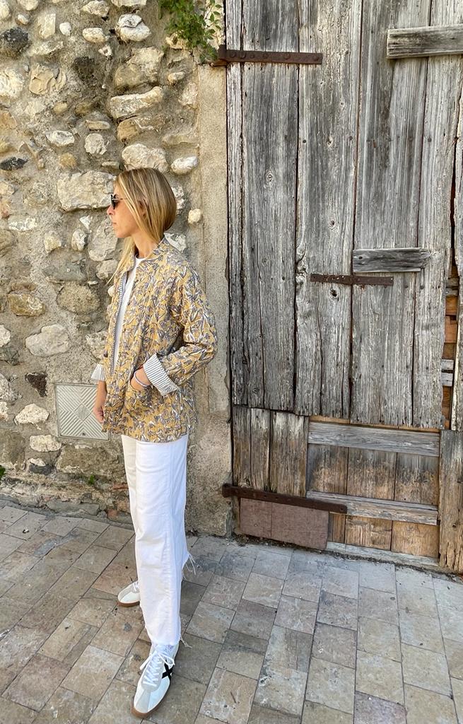 Block Print Quilted Reversible Jacket