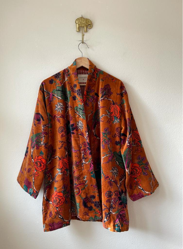 Velvet Kimono Short