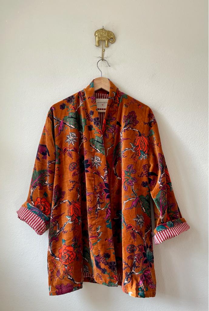 Velvet Kimono Short