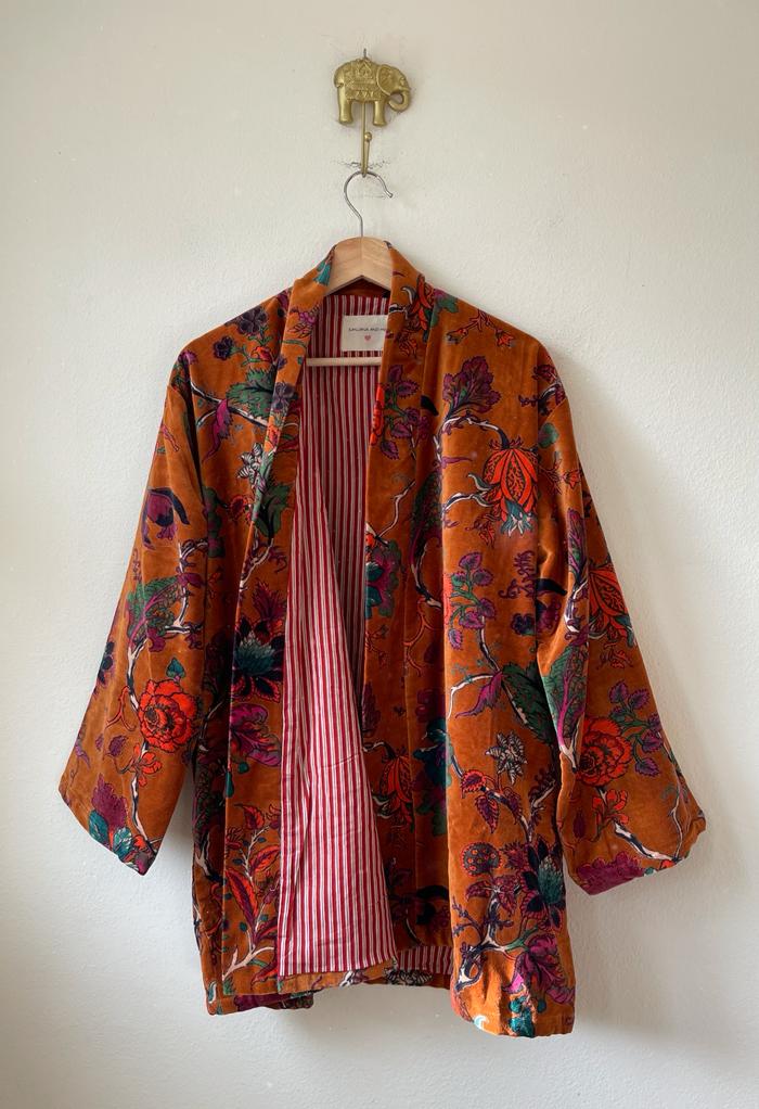 Velvet Kimono Short