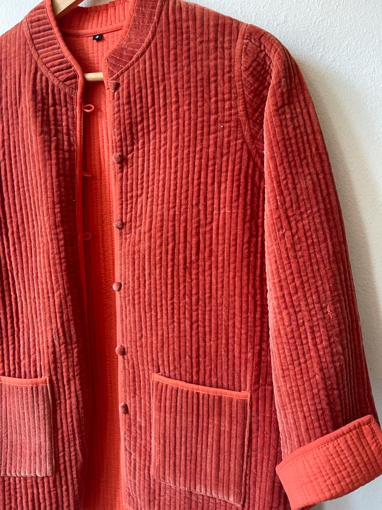 Quilted reversible jacket, Short