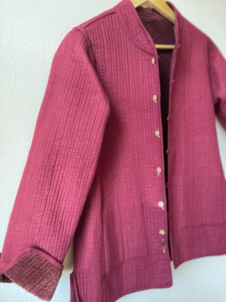 Quilted reversible jacket, Short