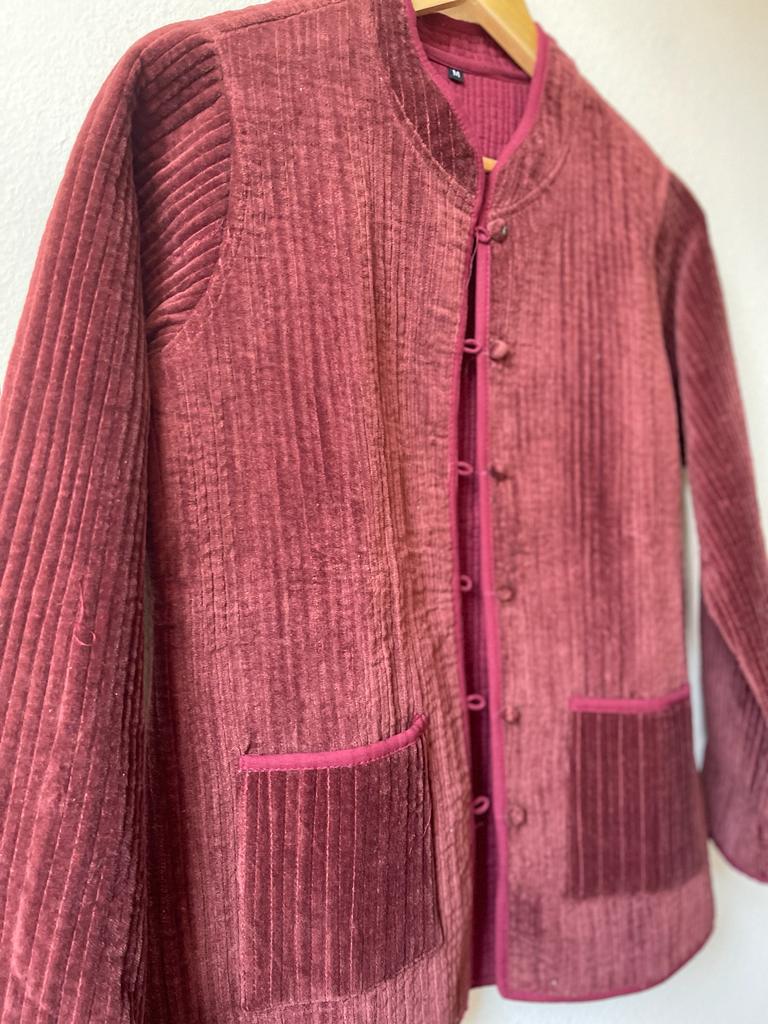Quilted reversible jacket, Short