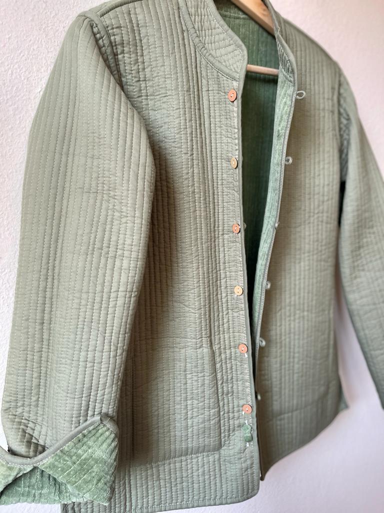 Quilted reversible jacket, Short