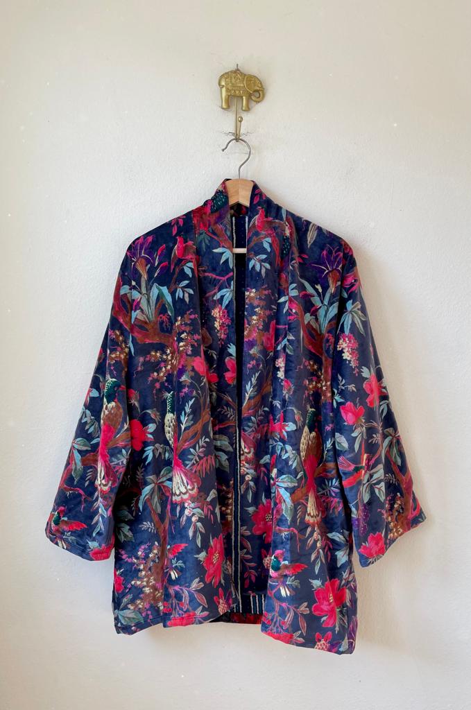 Velvet Kimono Short