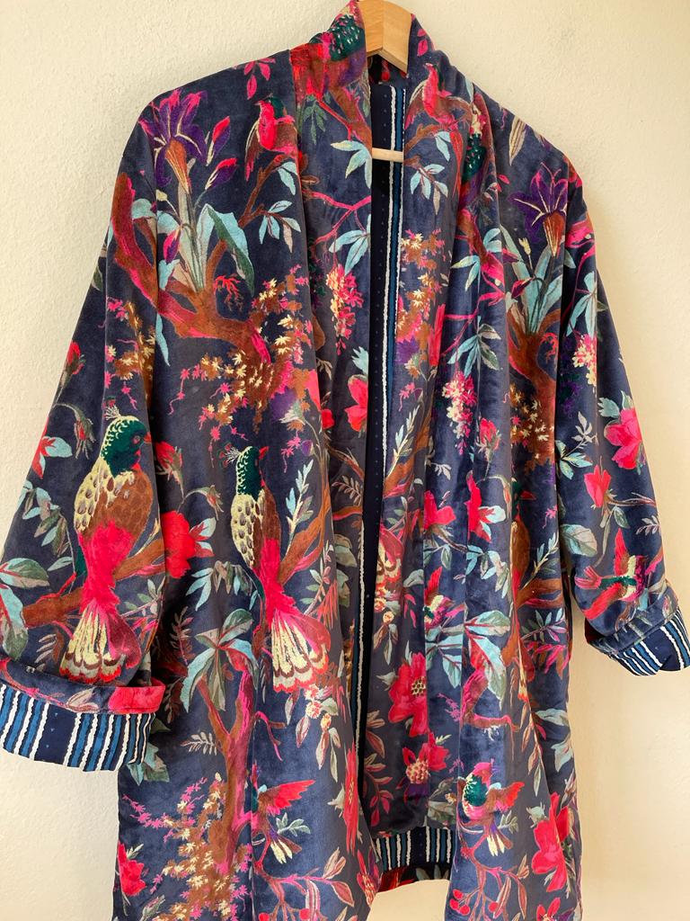Velvet Kimono Short