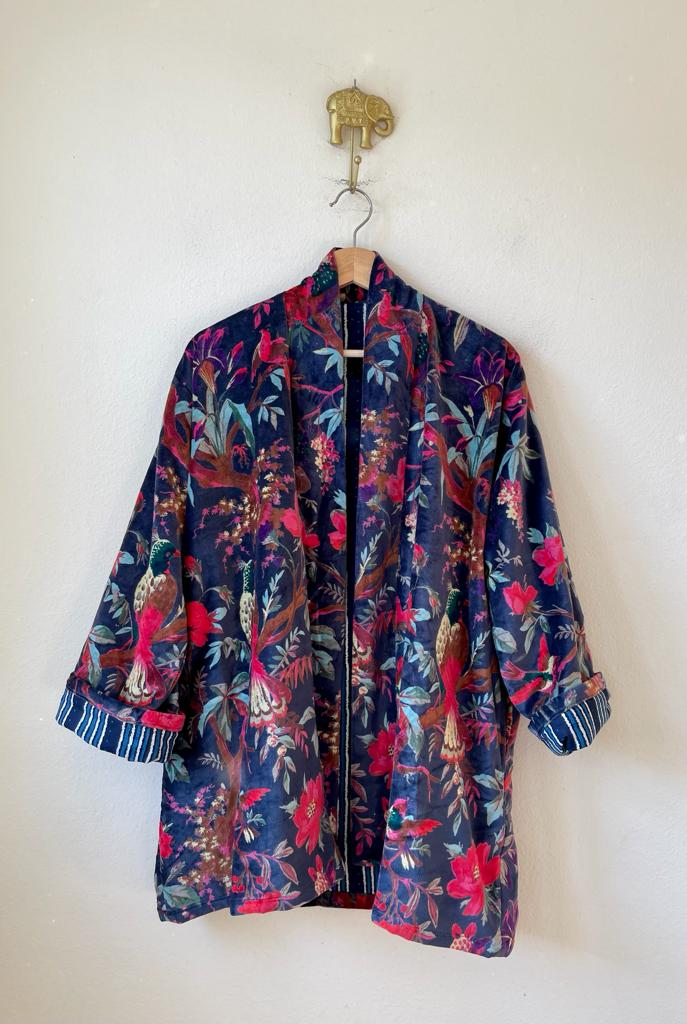 Velvet Kimono Short