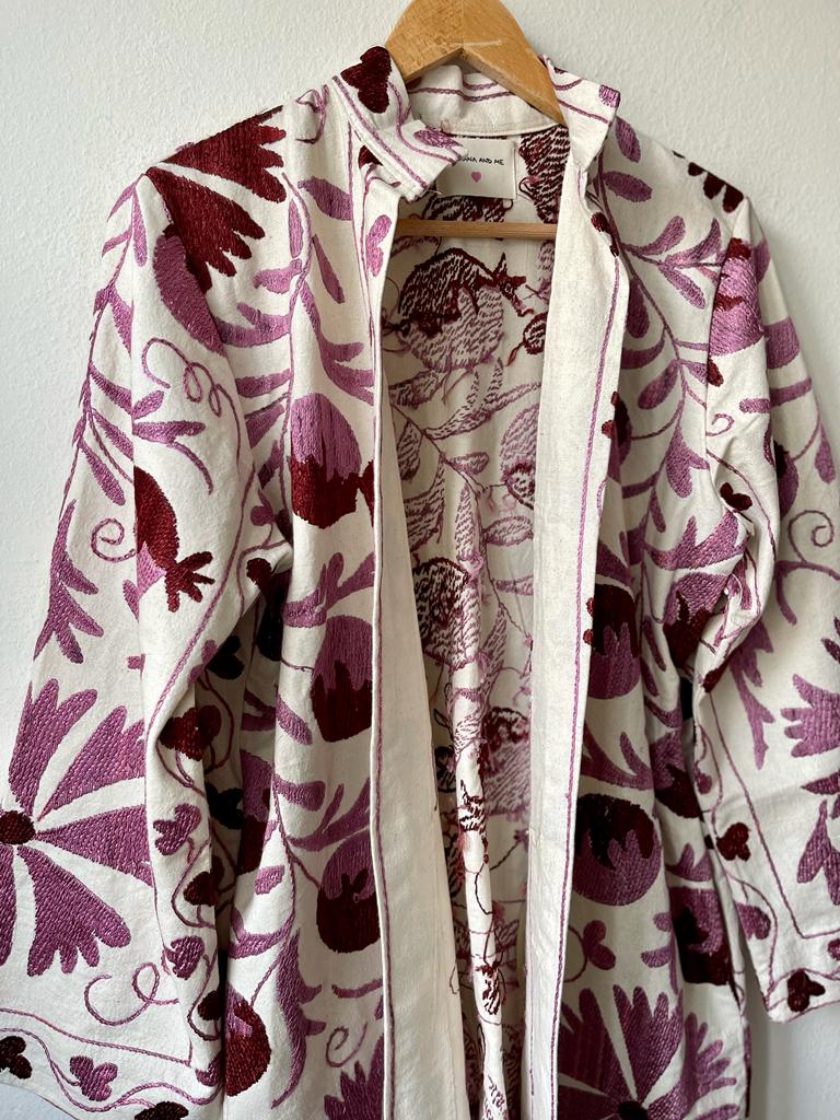 Short Suzani Kimono