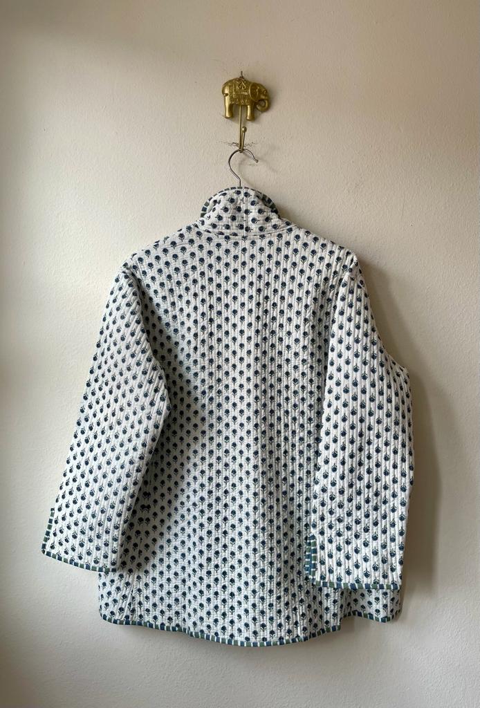Block Print Quilted Reversible Kimono