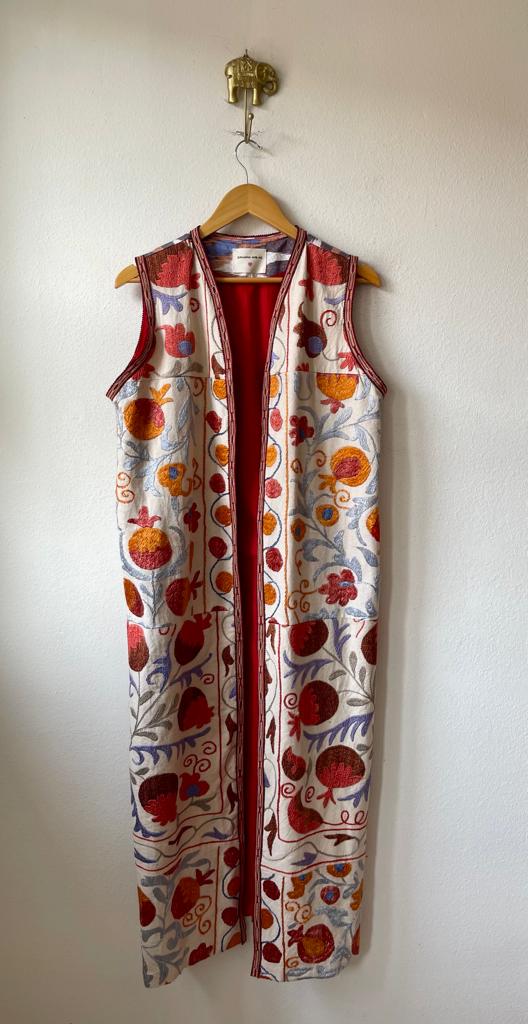 Ikat + Suzani vest