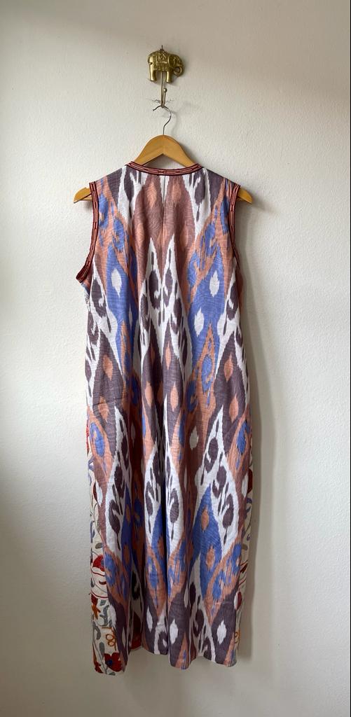 Ikat + Suzani vest