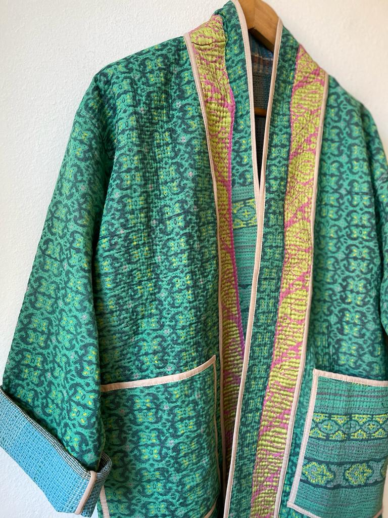 Vintage reversible kimono