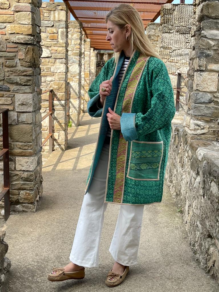 Vintage reversible kimono