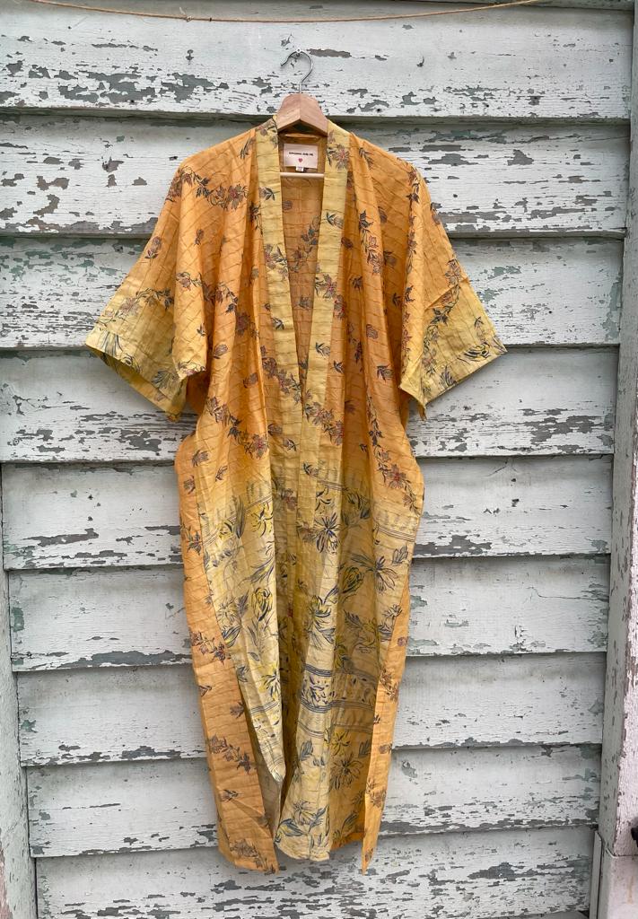 Long Silk Kimono