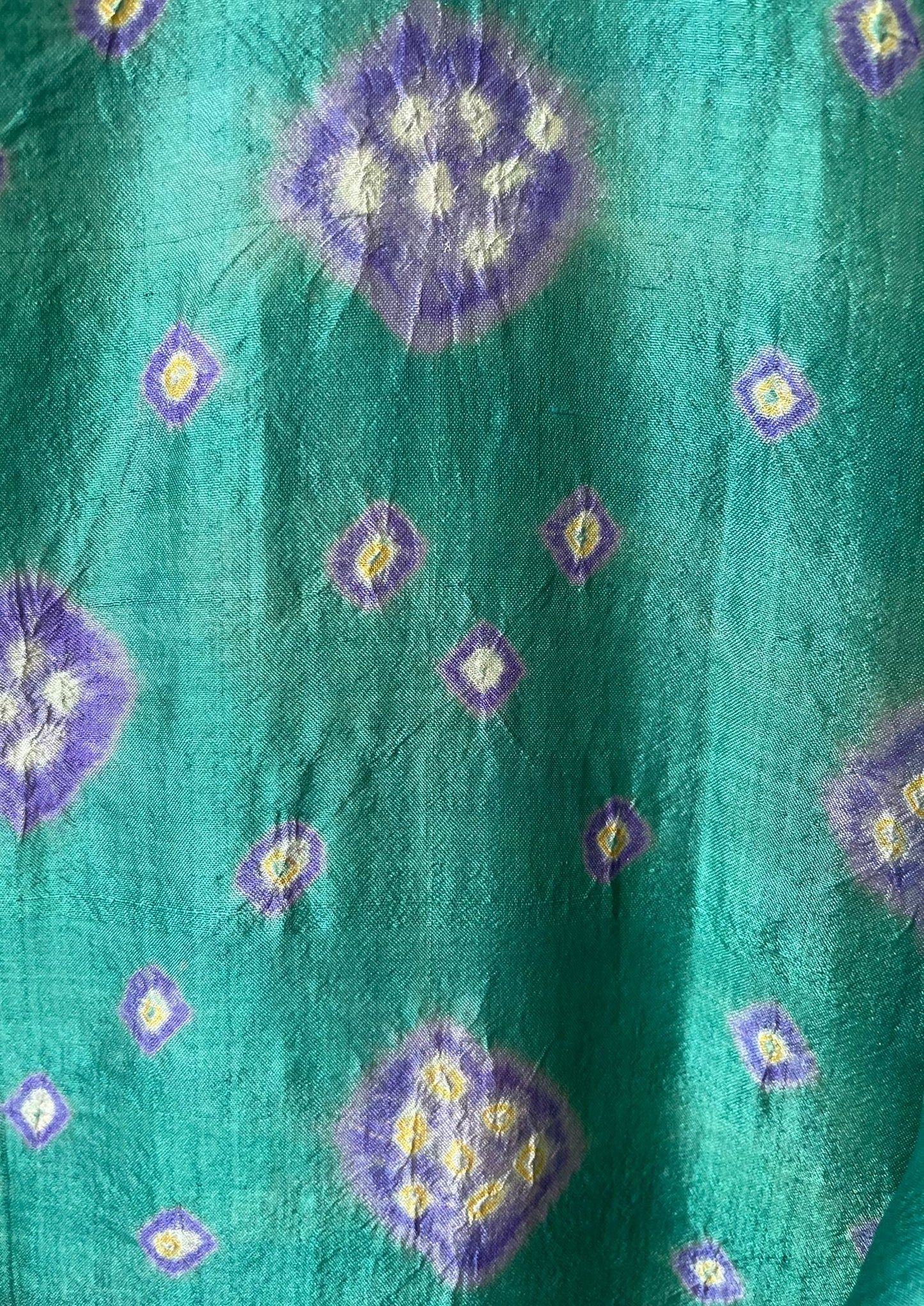 Silk tie dye kimono