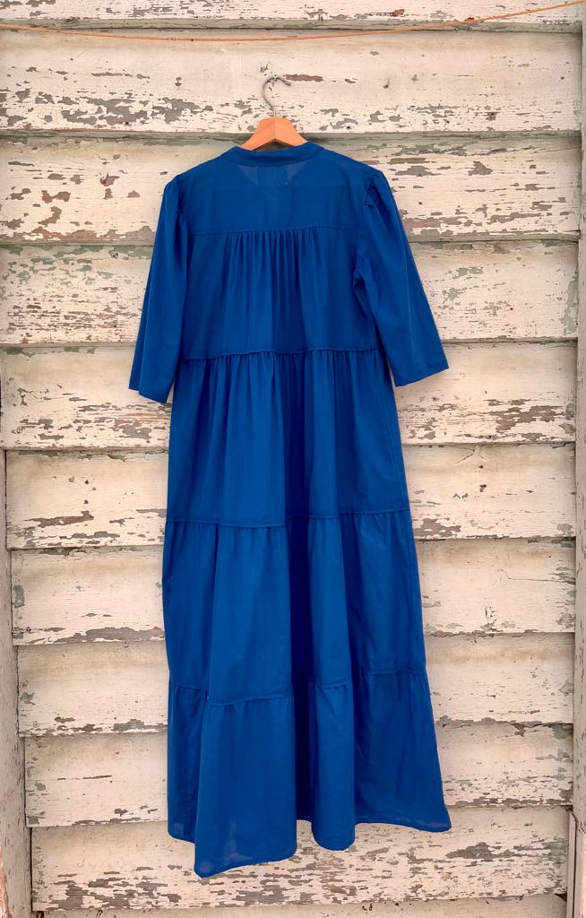Indira Plain Blue Dress
