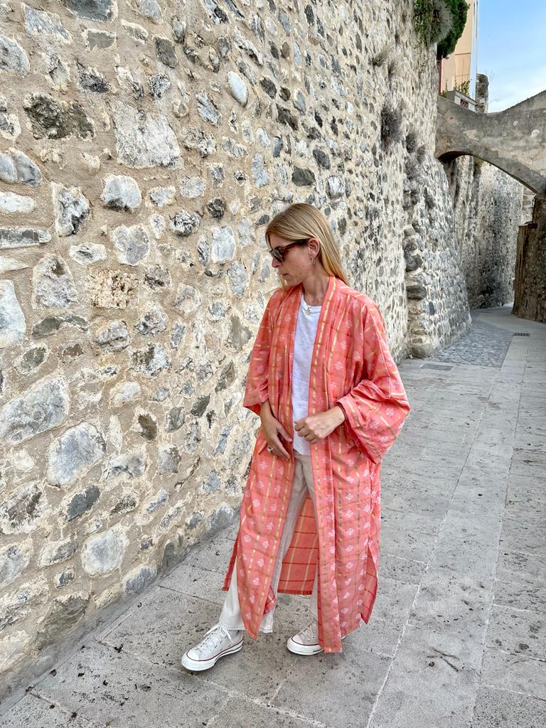 Long Silk Kimono