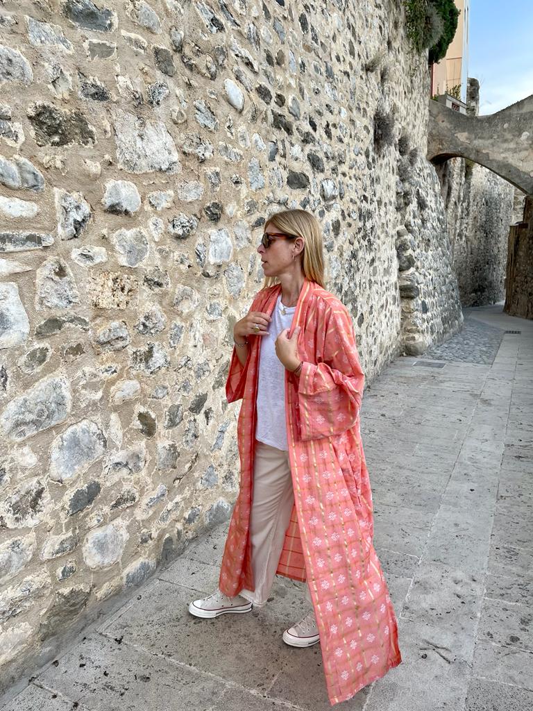 Long Silk Kimono