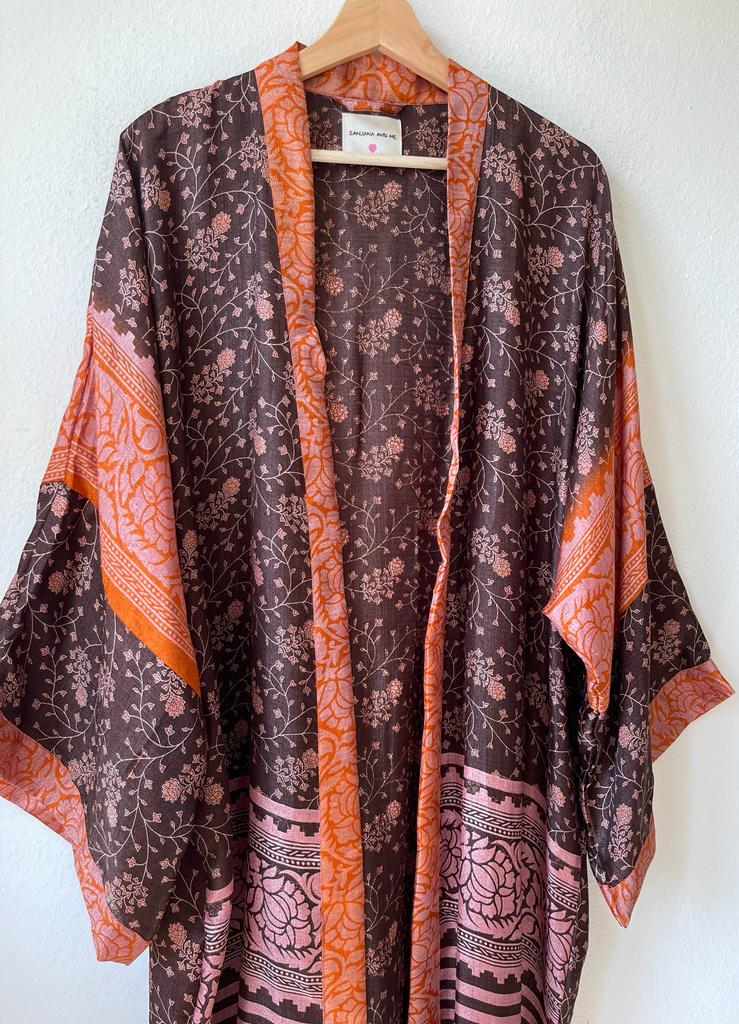 Long Silk Kimono