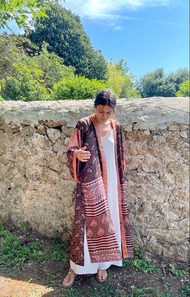 Long Silk Kimono