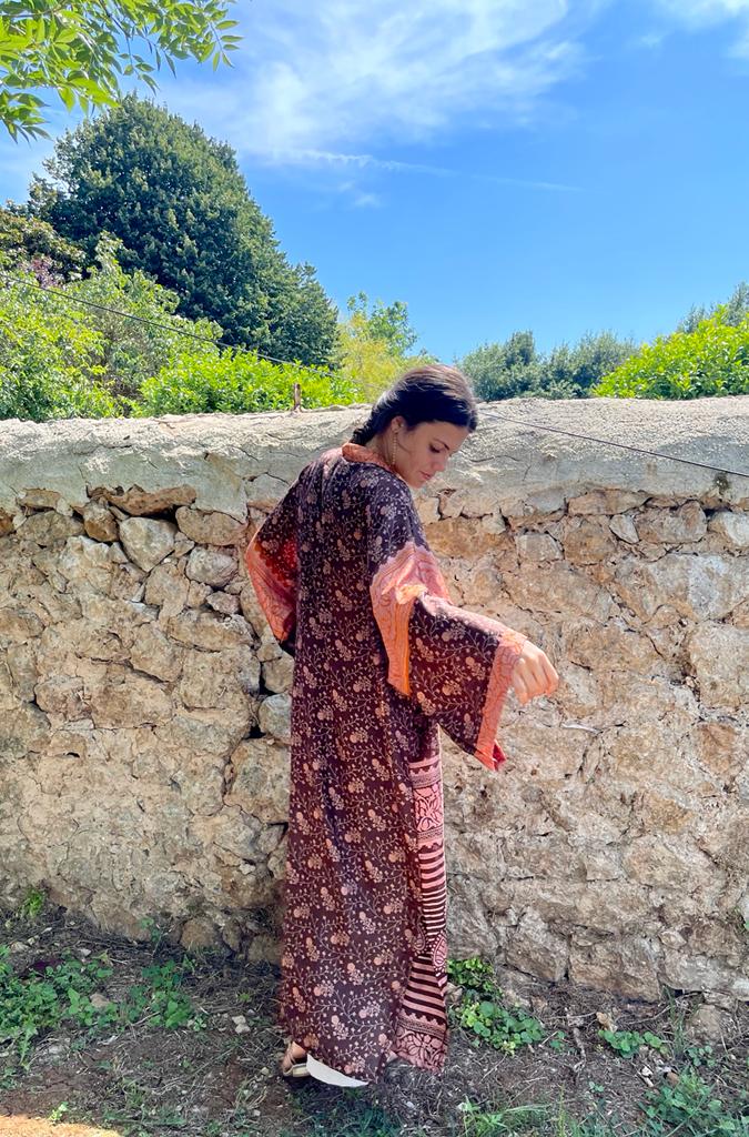 Long Silk Kimono