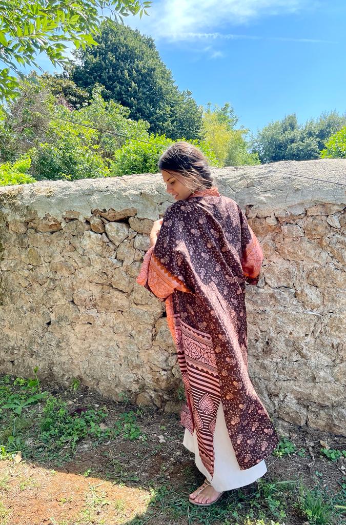Long Silk Kimono